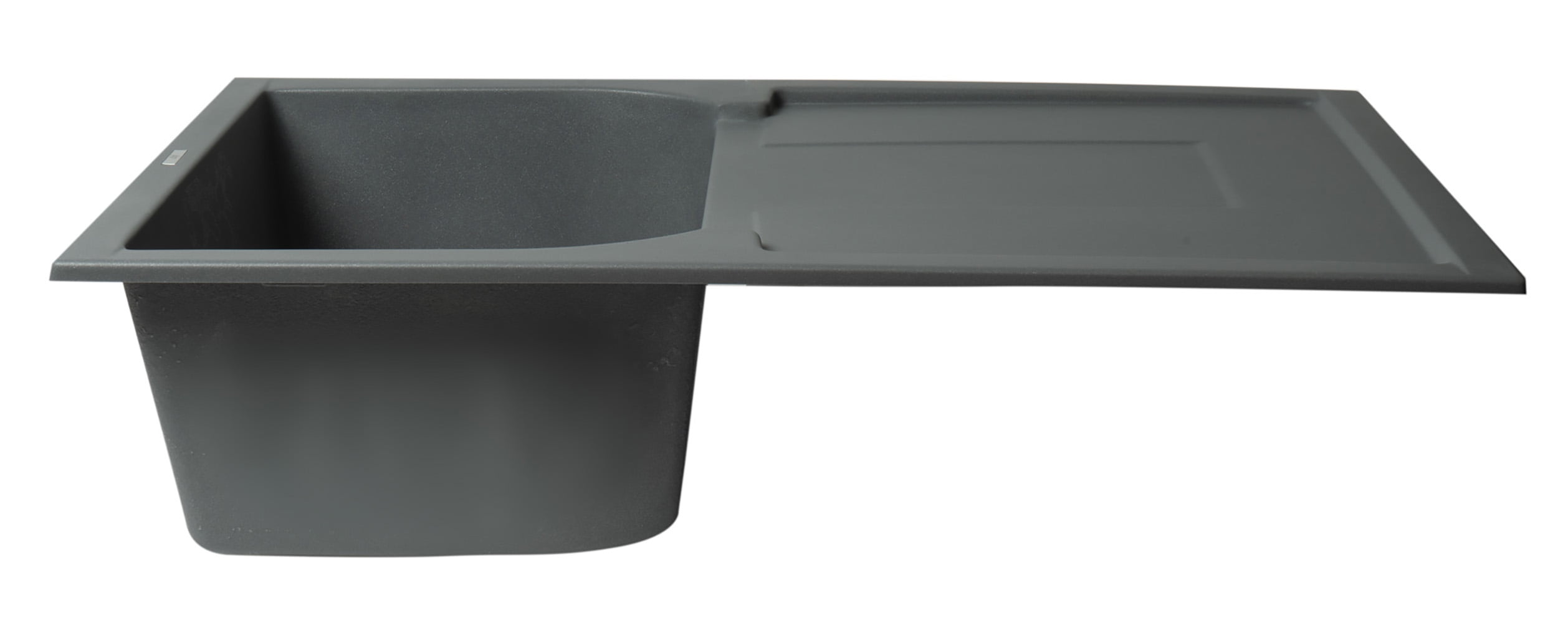 K400 Single built-in stainless steel sink with drainer By Grohe