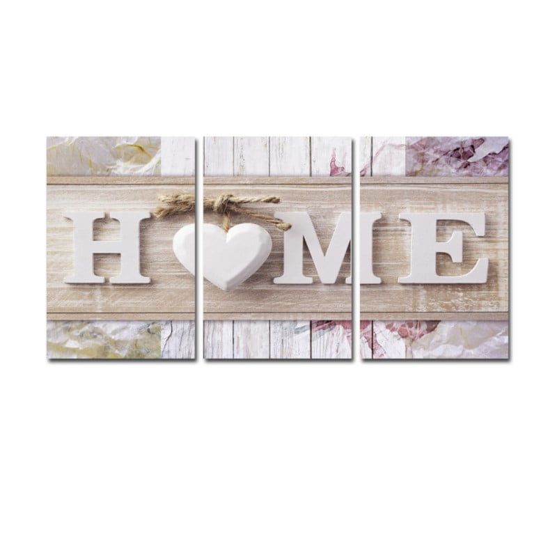 3 Pieces Canvas Wall Art Paintings for Home Decor Picture Artwork for Living Room Bedroom Decoration,With Frame,12x18'/piece