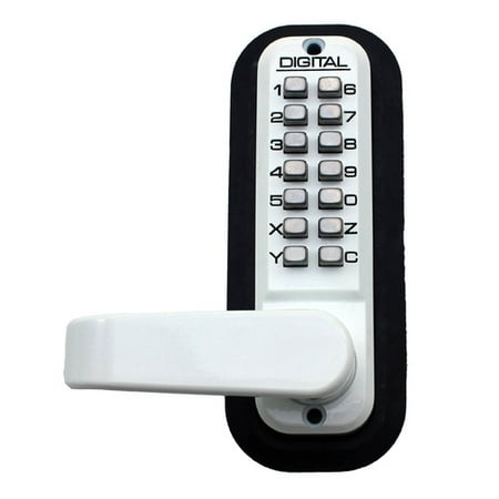 Lockey USA 2835 Passage Door Lever with Double Combination Mechanical Keyless Lock