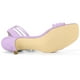 thumbnail image 5 of Sandalias De Tacón De Aguja Con Cordones Arriba Punta Abierta Para Mujer Morado claro 37, 5 of 6