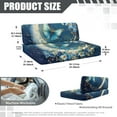 thumbnail image 7 of XYZCANDO Butterfly Moon RV Dinette Cushion Covers Comfortable RV Accessories Universal Couch Cushion Covers Stretchable Slip Covers for Loveseat Stylish Furniture Covers for Sofa and Loveseat Blue, 7 of 7