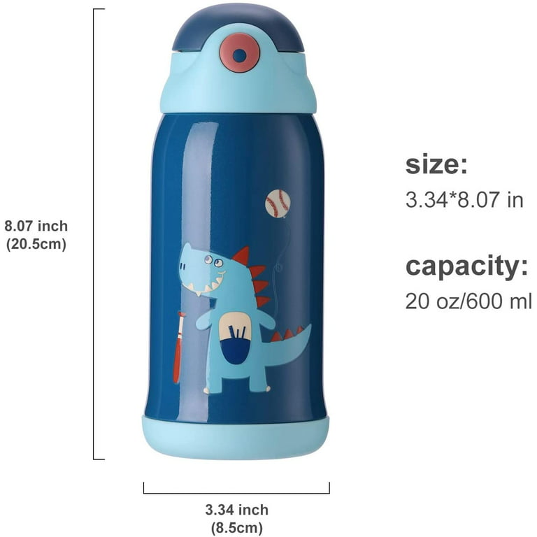 Hot Drinks Water Bottle Portable Thermos Stainless Steel Vacuum Flasks Kids  Straw Tumbler Girl Insulated Cup Coffee Thermal Mug