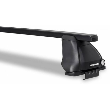 Roof Rack Mitsubishi Eclipse Rhino Rack 2008-2017 Mitsubishi Lancer 2008-2015 EVO X 4dr Sedan Euro 2500 Black 2 Bar Roof Rack JB0539 ()
