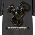 thumbnail image 2 of Transformers Rise Of The Beasts Optimus Primal Crew Neck Short Sleeve Charcoal Heather Men's T-shirt-XL, 2 of 7