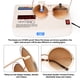 thumbnail image 5 of Gafas de sol Dollger redondas vintage extragrandes con montura metálica, 5 of 7