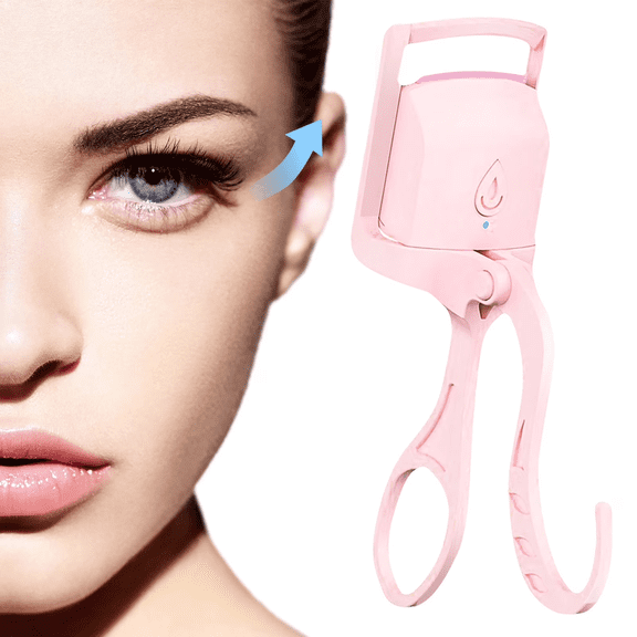 Heated Eyelash Curler for Women, USB Rechargeable Lash Curler for Various Eye Types, Long Lasting Ironing Electric Eyelash Curlers with Silcone Pad