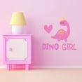 thumbnail image 3 of Pink Heart Doodle Cartoon Dinosaur Wall ArtWall Decal Decoration Dino Girl Joyful Cartoon Cartoon Animals Decorating Ideas for Girl's Bedroom Size: 30 In(W) x 30 In(H), 3 of 5