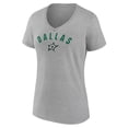 thumbnail image 2 of Women's Heathered Gray Dallas Stars Team Arc V-Neck T-Shirt, 2 of 3
