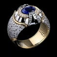 thumbnail image 5 of HOOUN Women 925 Silver Cubic Zirconia Rings Wedding Jewelry Punk Party Gifts Size 6-14-11-#4, 5 of 9