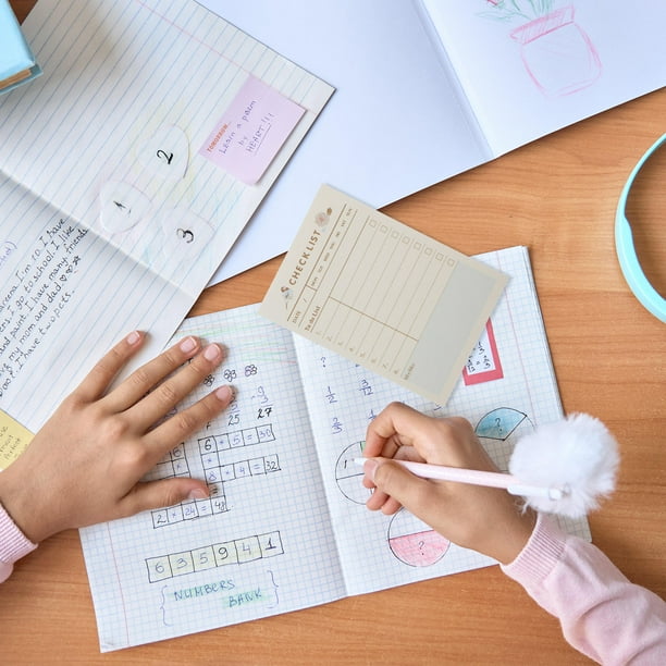 Houderco Libretas Adhesivas Beige Para Notas Portátiles Con Para Organizadores