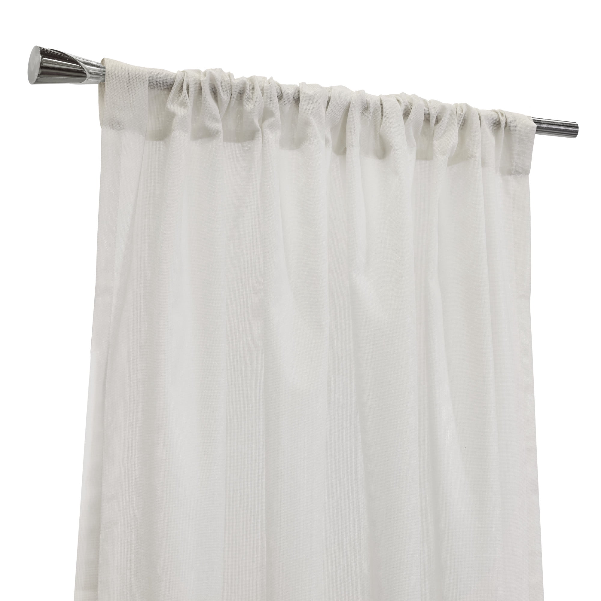 Whitney Insulated Energy-Saving Sheer Curtain 50" x 95" in White