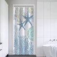 thumbnail image 4 of Tritard Stall Shower Curtain 36 x 72 - Small Nautical Coastal Waterproof Fabric Shower Curtains for Bathroom, Decorative Starfish Seashell Beach Themed Bath Curtain with 12 Hooks, Blue, 4 of 6