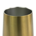 thumbnail image 5 of WAO 12 Ounce Stainless Steel Thermal Wine Tumbler with Lid in Gold, 5 of 7