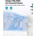thumbnail image 5 of Pelonis 3-Speed Oscillating Free Standing Electric Household Fan, 5 of 7