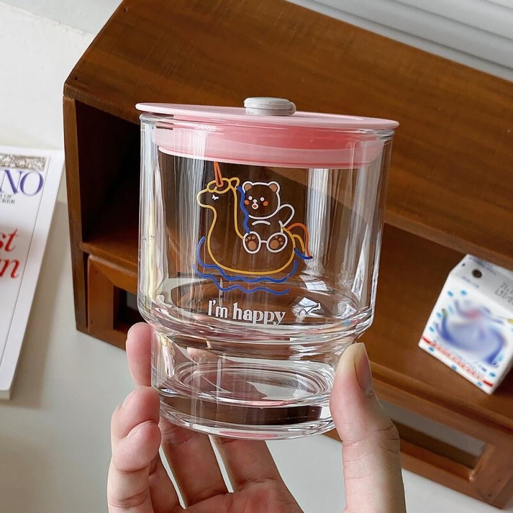 3D Animal Cartoon Shape Whiskey Glass 400ml Home Transparent Wine Round Glasses 