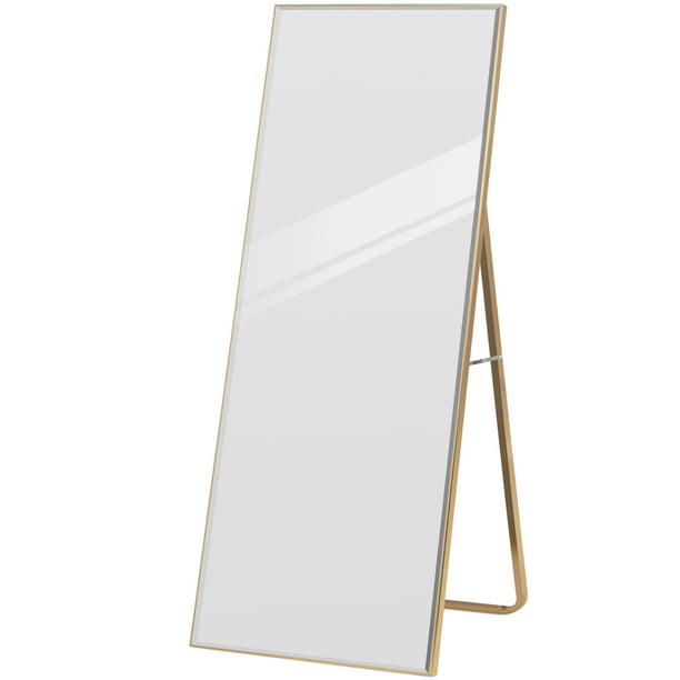 Floor Mirror Gold, White And Gold Leaning Floor Mirror
