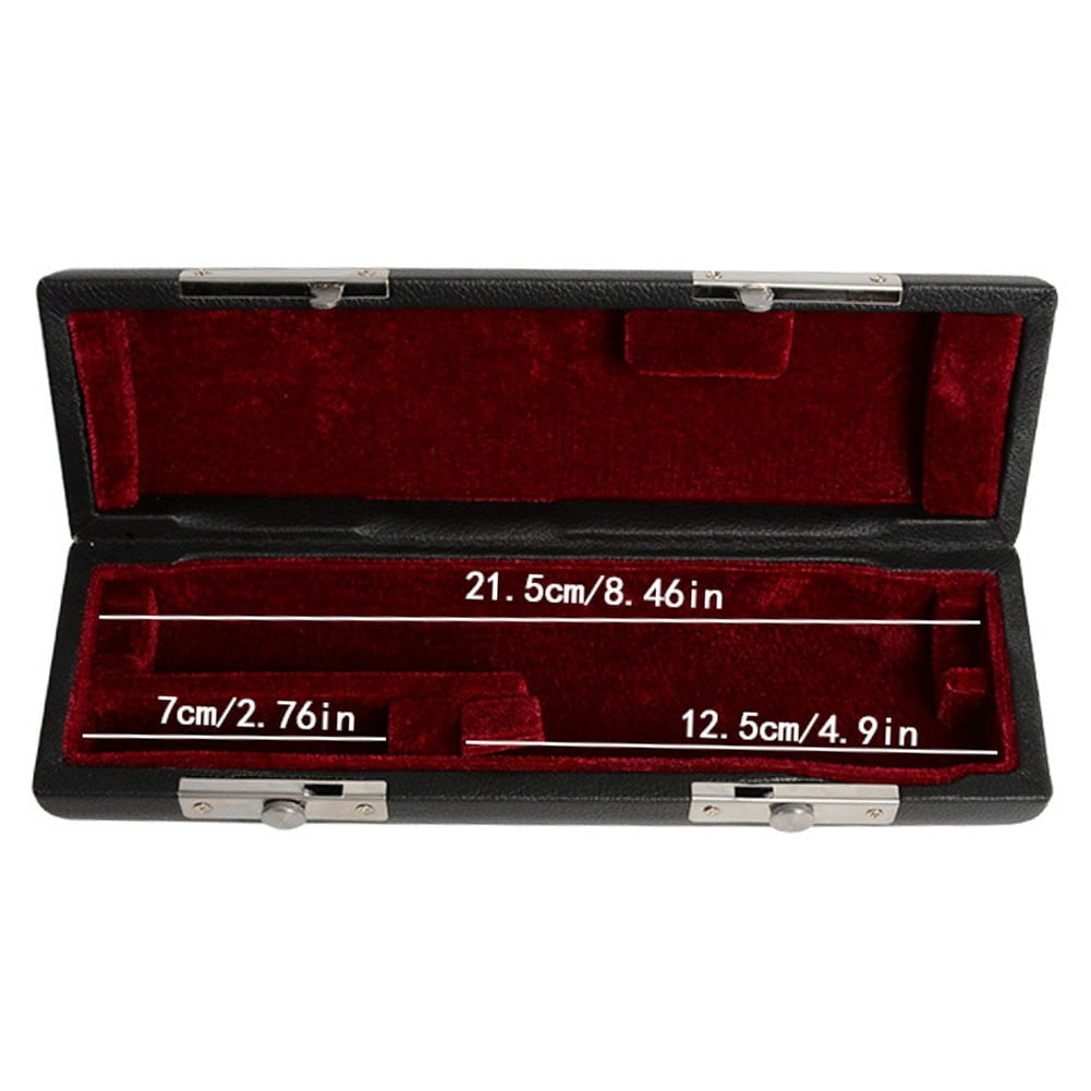 Gerich Lightweight and Compact Black Flute Case Stylish and Reliable PU Leather Bag