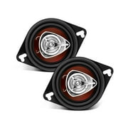 BOSS Audio Systems CH3220 Chaos Series 3.5 inch Car Door Speakers - 140 Watts Max (per pair), Coaxial, 2 Way, Full Range, 4 Ohms, Sold in Pairs, Bocinas Para Carro