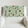 thumbnail image 5 of SCRAWLGOD Christmas Tree Poinsettia Bee Print Green 2 PCS Non Slip Headrest Protector for Recline Chair Waterproof Recliner Headrest Cover 17x27in PU Leather Couch Head Rest Slipcover, 5 of 7