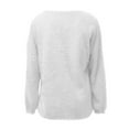 thumbnail image 5 of 2026 under $5 asdoklhq Womens Plus Size Tops, Women Solid O-Neck Loose Knitted Warm Long Latern Sleeve Sweater Blouse, 5 of 6