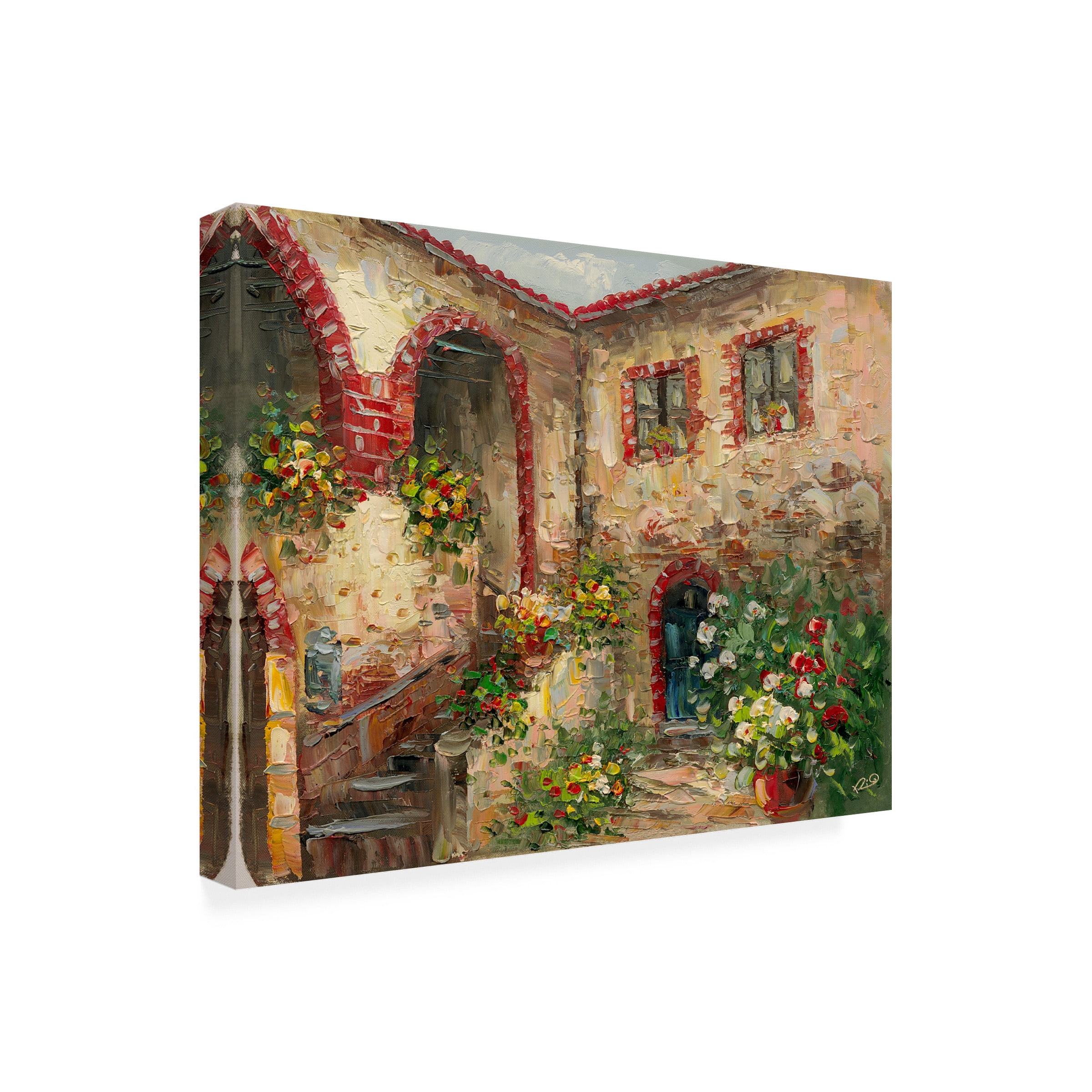 Masters Fine Art 'Tuscany Courtyard' Outdoor All-Weather Wall Decor