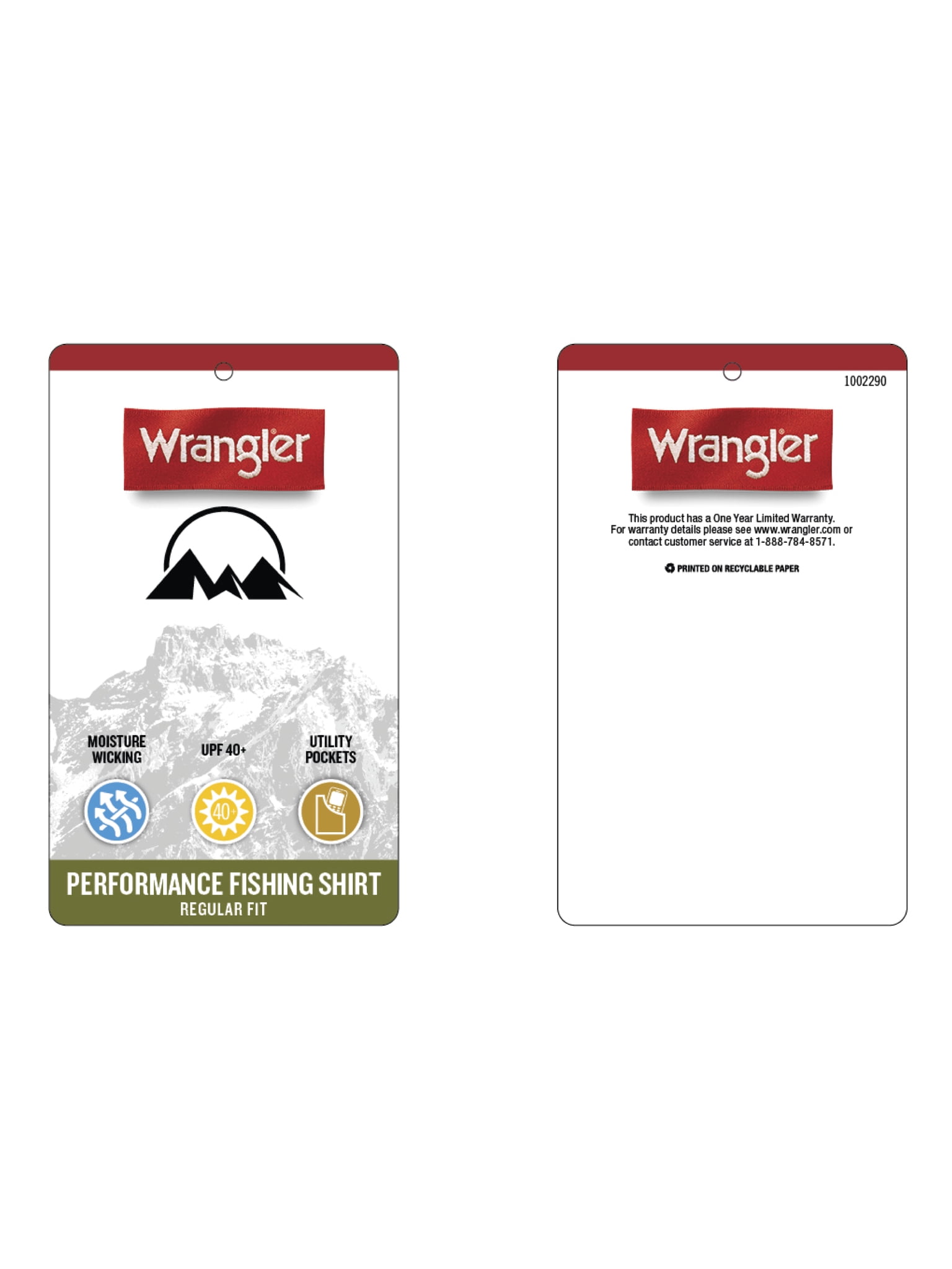 Wrangler® Men's Outdoor Short Sleeve Fishing Shirt with UPF 40 Protection, Sizes S-5XL