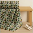 thumbnail image 4 of Soimoi Cotton Voile Fabric Macaw Parrot,Leaves & Waterlily Floral Printed Fabric 1 Yard 56 Inch Wide, 4 of 7