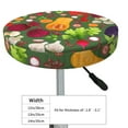 thumbnail image 4 of Kll Begetable Round Bar Chair Cushion Cover 14 Inch,Bar Stool Protector With Elastic, Soft Washable, 4 of 7