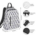 thumbnail image 4 of Balery Blue Leaves Lightweight Backpack for Men and Women - Durable and Water-Resistant, Ideal for School, Work, Travel, and Everyday Use, 4 of 9