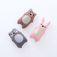thumbnail image 3 of Las nuevas y lindas formas de animales incluyen juguetes de peluche con hierba gatera para mascotas., 3 of 6