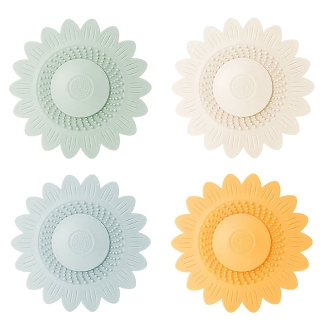 Elegante cubierta de drenaje de flores de silicona: para bloqueador de olores de doble filtro para baño