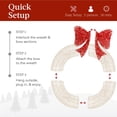 thumbnail image 4 of Corona de Navidad Best Choice Products, preiluminada, 76 cm, LED, 4 of 7