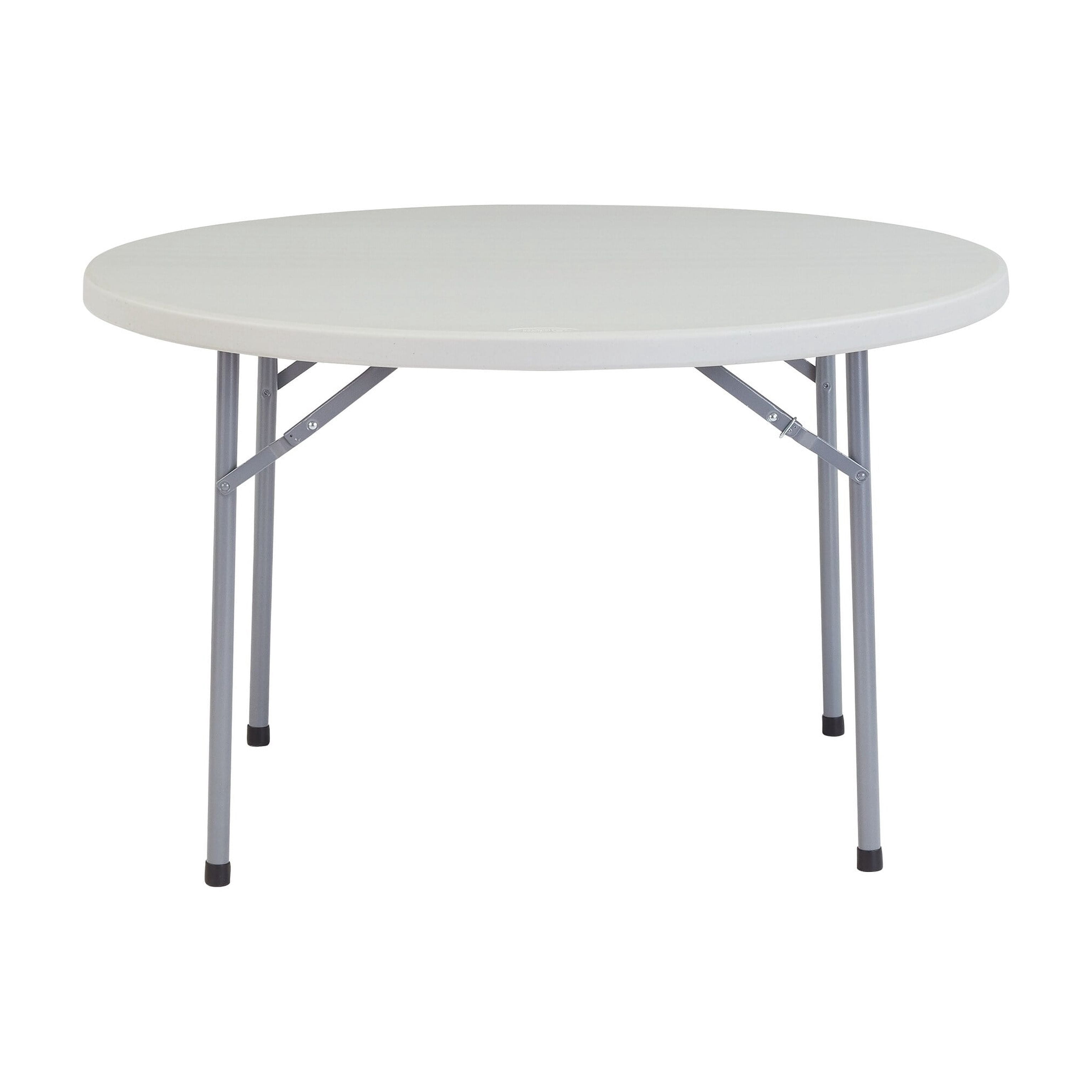 (4 Pack) NPS® 48" Round Folding Table, Speckled Grey