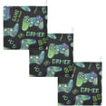 thumbnail image 7 of Retro Game Joysticks Baby Muslin Washcloths Super Soft Absorbent Face Towel, Gamer Controller Vintage Burp Cloths Cotton Bath Wipes 3 Pack Wash Cloth for Newborn Boys Girls 12x12 inches, 7 of 7