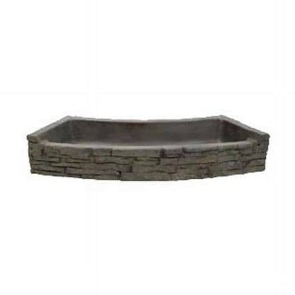 Aquascape 78285 Rear-Spill Curved Stacked Slate Topper