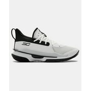 Under Armour Men's Team Curry 7 Basketball Shoes, White, 9.5 D(M) US