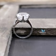 thumbnail image 3 of 6 Carat SOLITAIRE / Cubic Zirconia / Sterling Silver 925 Ring / Rhodium plated Nickel-Free / MadDuckJewels RG1609, 3 of 5