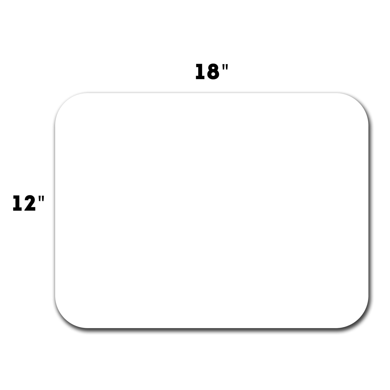 2 Pack of 18 inchx12 inch Blank Magnets with Rounded Corners, White, Commercial or Marketing Vehicles/Cars, Size: Medium