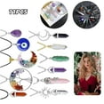 thumbnail image 3 of 11Pcs Healing Crystal Necklaces, Vintage Boho unique Jewelry, Unisex Hippie Pendants,Fashion Accessories Suitable for Daily Wear, Beach Vacation, Birthday Gifts, 3 of 7