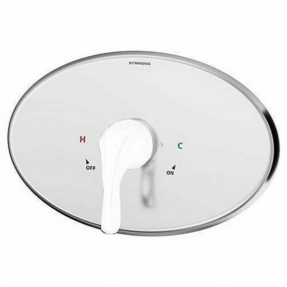 Symmons S-9600TS-OP-ESC 13 in. Origins Oval Plate with Volume Control Diverter, Chrome