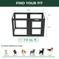 thumbnail image 7 of FXW AuraSpace Acrylic Indoor Dog Playpen for Small and Medium Dogs, 30 Inch, 6 Panels, Black, 7 of 7