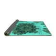 thumbnail image 2 of Ahgly Company Indoor Rectangle Abstract Turquoise Blue Modern Area Rugs, 8' x 12', 2 of 4