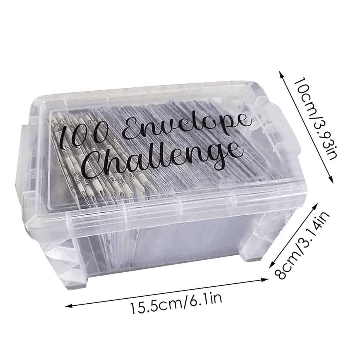 100 Envelopes Money Saving Challenge Box Kit, 100 Envelope