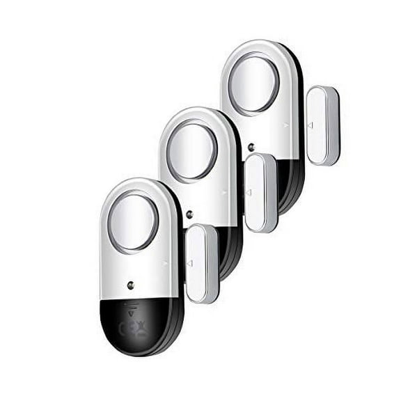 120 DB Loud Door and Window Open Alarm Sensor 3 Pack for Kids Dementia Patients Safety Wireless Security Alarms Keep Your Home Pool Cabinet Business Safe