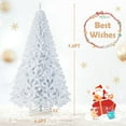 thumbnail image 3 of Costway 7.5Ft Hinged Christmas Tree Pine Tree 1346 Tips Metal, 3 of 10
