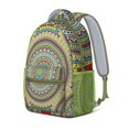 thumbnail image 2 of Zen Meditation Mandala School Backpack - Waterproof Ergonomic Design for Spinal Support, 2 of 6