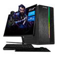 thumbnail image 1 of Computadora Escritorio Completa Xtreme PC Gaming Intel Core i5 14400 16GB SSD 1TB Monitor 23.8 75Hz WIFI Black gaming ligero, oficina, estudio y hogar, 1 of 6