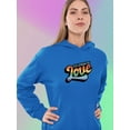thumbnail image 2 of Celebrate Love Colorful Banner Hoodie Women -Smartprints Designs, Female XX-Large, 2 of 4