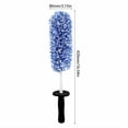 thumbnail image 3 of Cepillo para ruedas de coche, limpiador de llantas de microfibra, suave para limpieza de coches (azul), 3 of 5