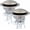 Brushed Nickel-2, variant on Chrome Bathroom Sink Drain Stopper,  Pop-Up Drain Stopper Plug Strainer with Hair Catcher for 1 1/8"-1 1/2" Drain Hole,Anti-Clogging Design Chrome Plated
